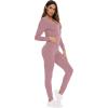 imageSWOMOG Womens Pajamas Jumpsuits Zipup Hoodie Union Jumpsuit Romper Long Sleeve Sexy Onesie Bodysuits One Piece SleepwearTaro Purple