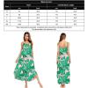 imageSWOMOG Women Long Nightgown Pajama Dress Soft Strap Nightdress Summer Sleeveless Nightshirt Lounge Dress with PocketsPink Leaves
