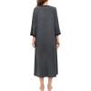 imageSWOMOG Women Zipper Robe Long Housecoat Zip Up Bathrobes Full Length Nightgown Loungewear with Pockets S3XLDeep Grey
