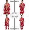imageSWOMOG Mens 3 PCS Satin Robe with Pants ampamp Shorts Set Kimono Bathrobe Long Sleeve Sleepwear Pjs Sets with PocketsRed Dragon