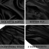 imageSWOMOG Mens 3 Pack Satin Pajama Shorts Silk Pajama Boxer Lounge Sleep Bottoms Button Fly with Pockets ampamp DrawstringBlackPurpleChampagne