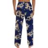 imageSWOMOG Mens Satin Silk Pajama Pant Long Pj Bottoms Soft Lounge Sleep Pants with PocketsA Blue Dragon