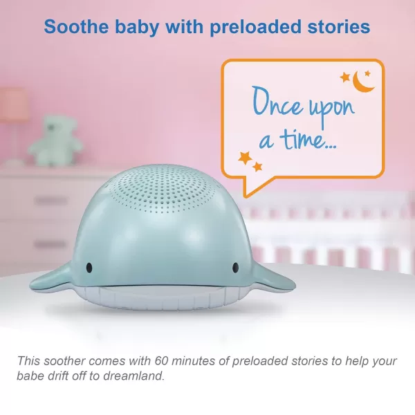 VTech BC8211 Myla The Monkey Baby Sleep Soother with a White Noise Sound Machine Featuring 5 Soft Ambient Sounds 5 Calming Melodies amp SoftGlow Night Light 1 Count Pack of 1Whale