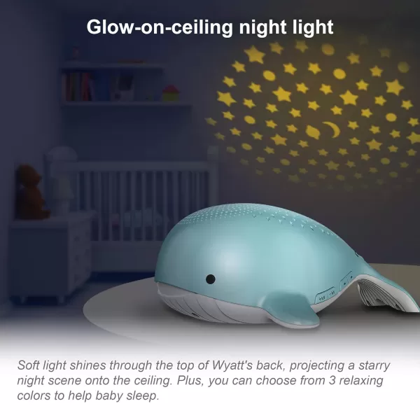 VTech BC8211 Myla The Monkey Baby Sleep Soother with a White Noise Sound Machine Featuring 5 Soft Ambient Sounds 5 Calming Melodies amp SoftGlow Night Light 1 Count Pack of 1Whale