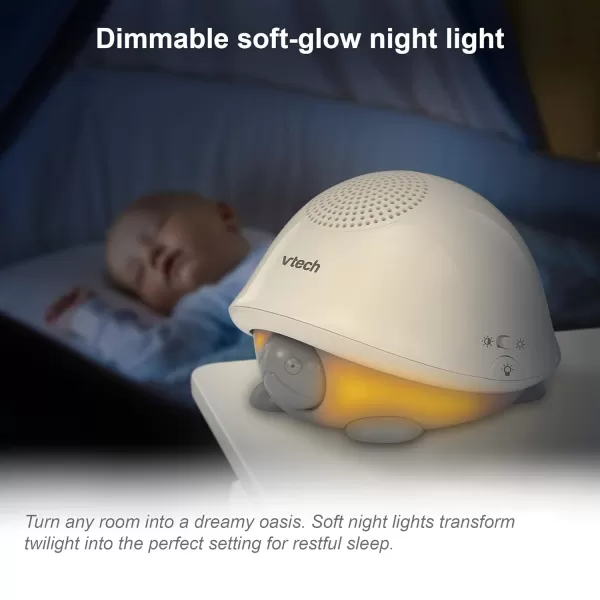 VTech BC8211 Myla The Monkey Baby Sleep Soother with a White Noise Sound Machine Featuring 5 Soft Ambient Sounds 5 Calming Melodies amp SoftGlow Night Light 1 Count Pack of 1Turtle