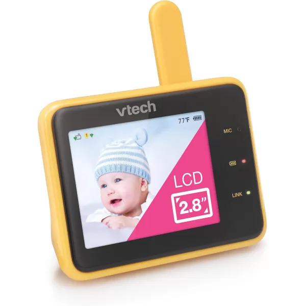 VTech RM9751 Yellow Daisy Smart WiFi Baby Camera iOS amp Android Enabled 1080p Full HD Privacy Mode Cover Night Light Soothing Sounds amp Lullabies Twoway IntercomTemperature Sensor Night VisionAccessory Viewer