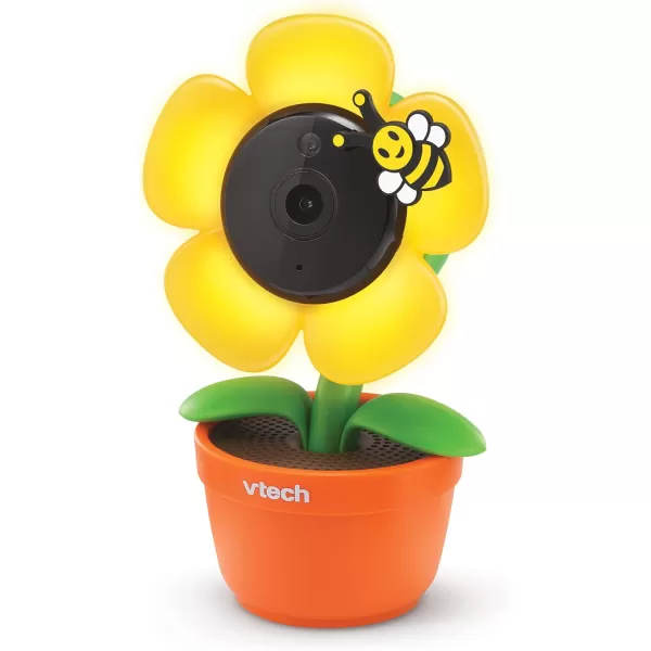 VTech RM9751 Yellow Daisy Smart WiFi Baby Camera iOS amp Android Enabled 1080p Full HD Privacy Mode Cover Night Light Soothing Sounds amp Lullabies Twoway IntercomTemperature Sensor Night VisionWiFi Camera