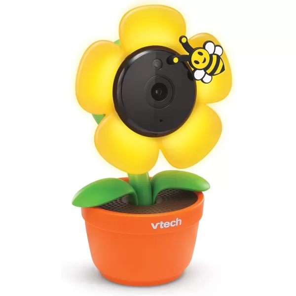 VTech RM9751 Yellow Daisy Smart WiFi Baby Camera iOS amp Android Enabled 1080p Full HD Privacy Mode Cover Night Light Soothing Sounds amp Lullabies Twoway IntercomTemperature Sensor Night VisionWiFi Camera