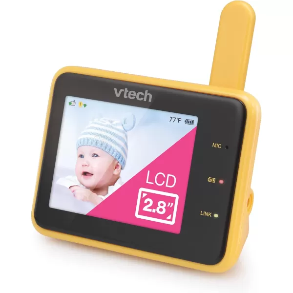 VTech RM9751 Yellow Daisy Smart WiFi Baby Camera iOS amp Android Enabled 1080p Full HD Privacy Mode Cover Night Light Soothing Sounds amp Lullabies Twoway IntercomTemperature Sensor Night VisionAccessory Viewer