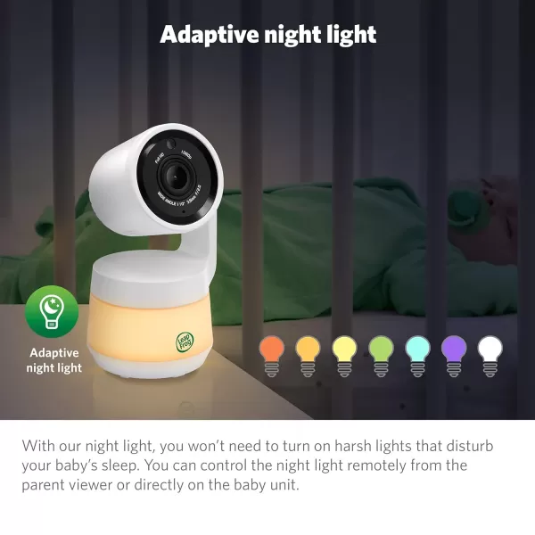 LeapFrog LF930HD 1080p Smart Remote Access Baby Monitor 360 Pan amp Tilt 7 720p HD Display Color Night Light Color Night Vision TwoWay Intercom5 LCD