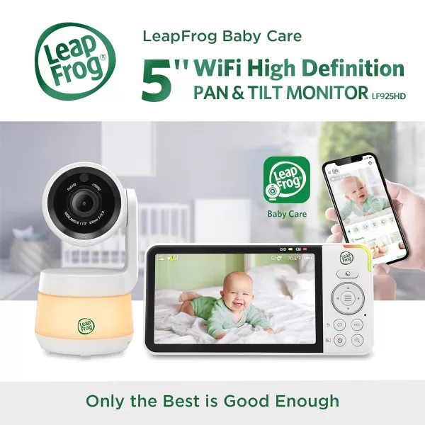 LeapFrog LF930HD 1080p Smart Remote Access Baby Monitor 360 Pan amp Tilt 7 720p HD Display Color Night Light Color Night Vision TwoWay Intercom5 LCD