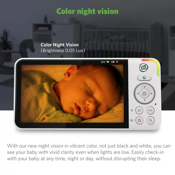 LeapFrog LF930HD 1080p Smart Remote Access Baby Monitor 360 Pan amp Tilt 7 720p HD Display Color Night Light Color Night Vision TwoWay Intercom5 LCD