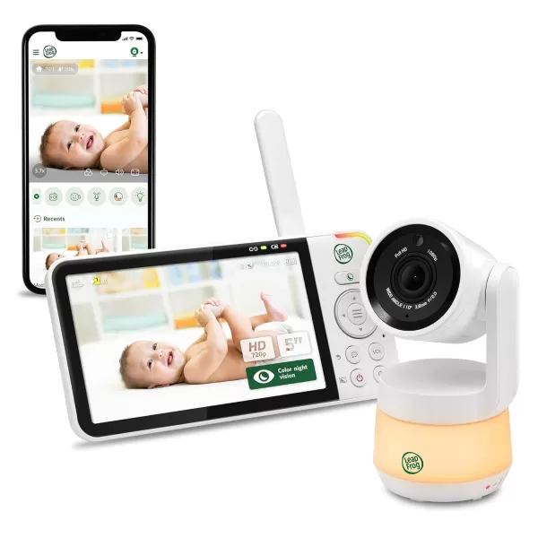 LeapFrog LF930HD 1080p Smart Remote Access Baby Monitor 360 Pan amp Tilt 7 720p HD Display Color Night Light Color Night Vision TwoWay Intercom5 LCD