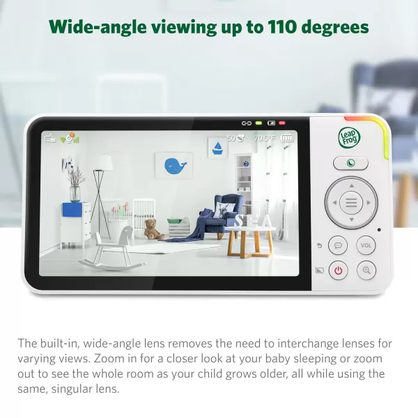 LeapFrog LF930HD 1080p Smart Remote Access Baby Monitor 360 Pan amp Tilt 7 720p HD Display Color Night Light Color Night Vision TwoWay Intercom5 LCD