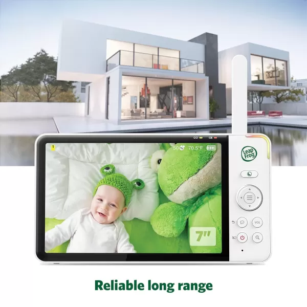 LeapFrog LF930HD 1080p Smart Remote Access Baby Monitor 360 Pan amp Tilt 7 720p HD Display Color Night Light Color Night Vision TwoWay Intercom7 LCD