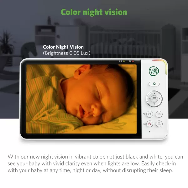 LeapFrog LF930HD 1080p Smart Remote Access Baby Monitor 360 Pan amp Tilt 7 720p HD Display Color Night Light Color Night Vision TwoWay Intercom7 LCD