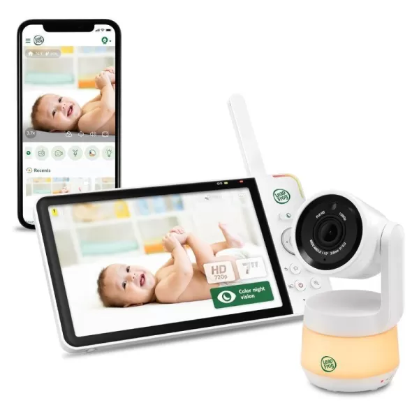 LeapFrog LF930HD 1080p Smart Remote Access Baby Monitor 360 Pan amp Tilt 7 720p HD Display Color Night Light Color Night Vision TwoWay Intercom7 LCD