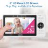 imageVTech Upgraded Smart WiFi Baby Monitor VM901 5inch 720p Display 1080p Camera HD NightVision Fully Remote Pan Tilt Zoom 2Way Talk Free Smart Phone App Works with iOS AndroidVM9012