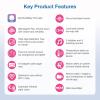 imageVTech Upgraded Smart WiFi Baby Monitor VM901 5inch 720p Display 1080p Camera HD NightVision Fully Remote Pan Tilt Zoom 2Way Talk Free Smart Phone App Works with iOS AndroidVM901