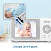 imageVTech VM819 Baby Monitor with Camera and Audio 28 Screen Portable Baby Camera Night Vision 2Way Audio Temperature Sensor and Lullabies Secure Transmission No WiFi Ideal for BabyElderlyPet28 PT 2cams