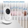 imageVTech VM819 Baby Monitor with Camera and Audio 28 Screen Portable Baby Camera Night Vision 2Way Audio Temperature Sensor and Lullabies Secure Transmission No WiFi Ideal for BabyElderlyPet28 fixed cam