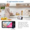 imageVTech VM819 Baby Monitor with Camera and Audio 28 Screen Portable Baby Camera Night Vision 2Way Audio Temperature Sensor and Lullabies Secure Transmission No WiFi Ideal for BabyElderlyPet5 with Fix Camera