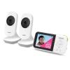 imageVTech VM819 Baby Monitor with Camera and Audio 28 Screen Portable Baby Camera Night Vision 2Way Audio Temperature Sensor and Lullabies Secure Transmission No WiFi Ideal for BabyElderlyPet28 fixed 2cams