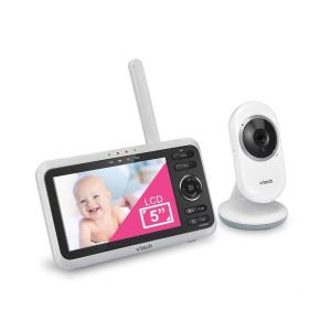 imageVTech VM819 Baby Monitor with Camera and Audio 28 Screen Portable Baby Camera Night Vision 2Way Audio Temperature Sensor and Lullabies Secure Transmission No WiFi Ideal for BabyElderlyPet5 with Fix Camera