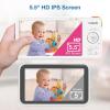imageVTech Advanced HQ Max Twin 7quot Digital Video 2Cameras Baby Monitor with Pan Tilt Zoom Long Battery Life 5000mAh IPS Screen Adaptive MultiColor Night Light 2Way Talk HQ Display No WiFi White55 HD 1 Cam