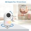 imageVTech Advanced HQ Max Twin 7quot Digital Video 2Cameras Baby Monitor with Pan Tilt Zoom Long Battery Life 5000mAh IPS Screen Adaptive MultiColor Night Light 2Way Talk HQ Display No WiFi White35 1 Cam
