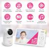 imageVTech Advanced HQ Max Twin 7quot Digital Video 2Cameras Baby Monitor with Pan Tilt Zoom Long Battery Life 5000mAh IPS Screen Adaptive MultiColor Night Light 2Way Talk HQ Display No WiFi White55 HD 1 Cam