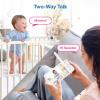 imageVTech Advanced HQ Max Twin 7quot Digital Video 2Cameras Baby Monitor with Pan Tilt Zoom Long Battery Life 5000mAh IPS Screen Adaptive MultiColor Night Light 2Way Talk HQ Display No WiFi White55 HD 1 Cam
