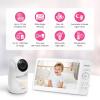 imageVTech Advanced HQ Max Twin 7quot Digital Video 2Cameras Baby Monitor with Pan Tilt Zoom Long Battery Life 5000mAh IPS Screen Adaptive MultiColor Night Light 2Way Talk HQ Display No WiFi White7 HQ 1 Cam