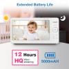 imageVTech Advanced HQ Max Twin 7quot Digital Video 2Cameras Baby Monitor with Pan Tilt Zoom Long Battery Life 5000mAh IPS Screen Adaptive MultiColor Night Light 2Way Talk HQ Display No WiFi White7 HQ 2 Cams