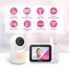 imageVTech Advanced HQ Max Twin 7quot Digital Video 2Cameras Baby Monitor with Pan Tilt Zoom Long Battery Life 5000mAh IPS Screen Adaptive MultiColor Night Light 2Way Talk HQ Display No WiFi White35 1 Cam