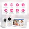 imageVTech Advanced HQ Max Twin 7quot Digital Video 2Cameras Baby Monitor with Pan Tilt Zoom Long Battery Life 5000mAh IPS Screen Adaptive MultiColor Night Light 2Way Talk HQ Display No WiFi White7 HQ 2 Cams