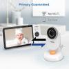 imageVTech VM818HD Baby Monitor 5quot 720p Screen Night Light 110degree WideAngle TrueColor DayVision HD No Glare NightVision 1000ft Range 2Way Talk Secure Transmission No WiFi