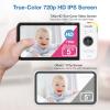 imageVTech VM9282HD 5 720p HD Display 2 Cameras Baby Monitor110 Wide Angle ViewRemote PanTiltZoomNight VisionUp to 1000ft RangeTemperature Sensor9 Soothing Sounds ampamp Lullabies2Way TalkNo WiFi2 Cameras