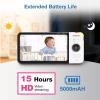 imageVTech VM9282HD 5 720p HD Display 2 Cameras Baby Monitor110 Wide Angle ViewRemote PanTiltZoomNight VisionUp to 1000ft RangeTemperature Sensor9 Soothing Sounds ampamp Lullabies2Way TalkNo WiFi2 Cameras