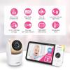 imageVTech VM9282HD 5 720p HD Display 2 Cameras Baby Monitor110 Wide Angle ViewRemote PanTiltZoomNight VisionUp to 1000ft RangeTemperature Sensor9 Soothing Sounds ampamp Lullabies2Way TalkNo WiFi1 Camera