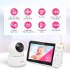 imageVTech VM9282HD 5 720p HD Display 2 Cameras Baby Monitor110 Wide Angle ViewRemote PanTiltZoomNight VisionUp to 1000ft RangeTemperature Sensor9 Soothing Sounds ampamp Lullabies2Way TalkNo WiFi1 Camera