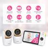 imageVTech VM9282HD 5 720p HD Display 2 Cameras Baby Monitor110 Wide Angle ViewRemote PanTiltZoomNight VisionUp to 1000ft RangeTemperature Sensor9 Soothing Sounds ampamp Lullabies2Way TalkNo WiFi2 Cameras