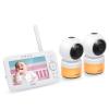 imageVTech VM9282HD 5 720p HD Display 2 Cameras Baby Monitor110 Wide Angle ViewRemote PanTiltZoomNight VisionUp to 1000ft RangeTemperature Sensor9 Soothing Sounds ampamp Lullabies2Way TalkNo WiFi2 Cameras