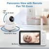 imageVTech VM9282HD 5 720p HD Display 2 Cameras Baby Monitor110 Wide Angle ViewRemote PanTiltZoomNight VisionUp to 1000ft RangeTemperature Sensor9 Soothing Sounds ampamp Lullabies2Way TalkNo WiFi1 Camera