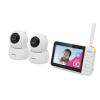 imageVTech VM9282HD 5 720p HD Display 2 Cameras Baby Monitor110 Wide Angle ViewRemote PanTiltZoomNight VisionUp to 1000ft RangeTemperature Sensor9 Soothing Sounds ampamp Lullabies2Way TalkNo WiFi2 Cameras