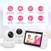 imageVTech VM9282HD 5 720p HD Display 2 Cameras Baby Monitor110 Wide Angle ViewRemote PanTiltZoomNight VisionUp to 1000ft RangeTemperature Sensor9 Soothing Sounds ampamp Lullabies2Way TalkNo WiFi2 Cameras