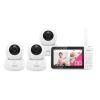 imageVTech VM9282HD 5 720p HD Display 2 Cameras Baby Monitor110 Wide Angle ViewRemote PanTiltZoomNight VisionUp to 1000ft RangeTemperature Sensor9 Soothing Sounds ampamp Lullabies2Way TalkNo WiFi3 Cameras