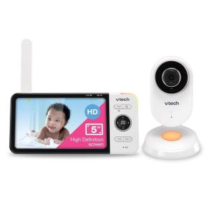 imageVTech VM818HD Baby Monitor 5quot 720p Screen Night Light 110degree WideAngle TrueColor DayVision HD No Glare NightVision 1000ft Range 2Way Talk Secure Transmission No WiFi