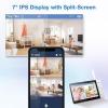 imageVTech 2Cameras Smart WiFi Baby Monitor with 1080p FHD Video Free App with Motion Video SoundMotion Detection and Notifications 7quot IPS Display with SplitScreen PanTiltZoom Smart HQ Max Twin7 Wifi 2 Cams