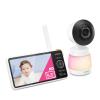 imageVTech 2Cameras Smart WiFi Baby Monitor with 1080p FHD Video Free App with Motion Video SoundMotion Detection and Notifications 7quot IPS Display with SplitScreen PanTiltZoom Smart HQ Max Twin5 Wifi 1 Cam
